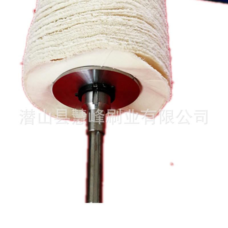 纺织皮革钢琴架子抛光抛光棉布布轮 防羽府绸布抛光毛刷辊