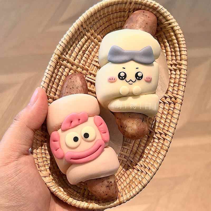 萌物日记 六一可爱卡通香肠馒头模具宝宝花样造型馒头面食diy制作