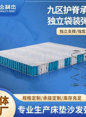 佛山厂家供应九区加支力弹簧床芯 独立袋装钢丝弹簧床网 床垫配件