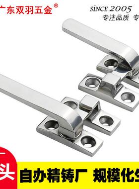 304不锈钢把手锁LCL-LCR80100实心选装迫紧FHS31/41机械柜门执手