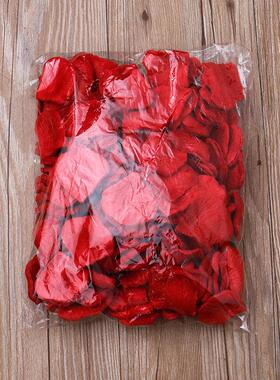 采购品模拟玫瑰花瓣，婚装饰，婚礼房装饰，情人节浪漫表白ZNV，