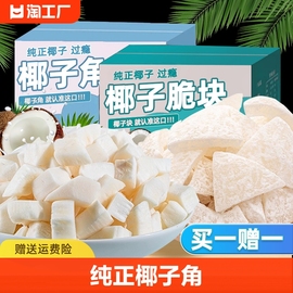 椰子角500g椰子脆片块商用椰子，肉新小吃干货，零食非海南特产椰子条