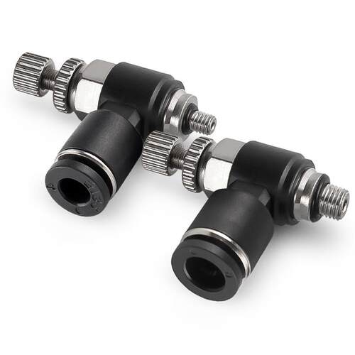气动微型迷你SL流节阀气缸气管接头调速开关4-M3/4-M5/6-3M/6-M5