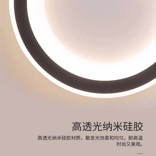 方形创意简约玄关极阳台简现代灯灯过道衣帽间走廊圆形吸顶灯入户