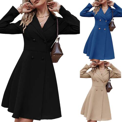 Women's double long sleeved windbreaker jacket