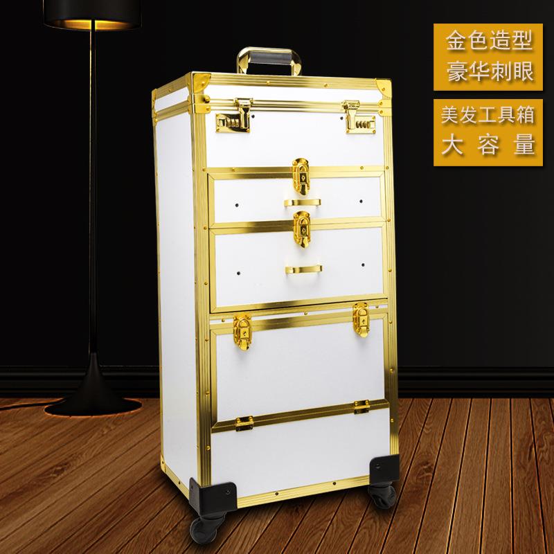 专业美发工具拉杆发箱师理发师收278纳箱美发大容量具带抽型屉工
