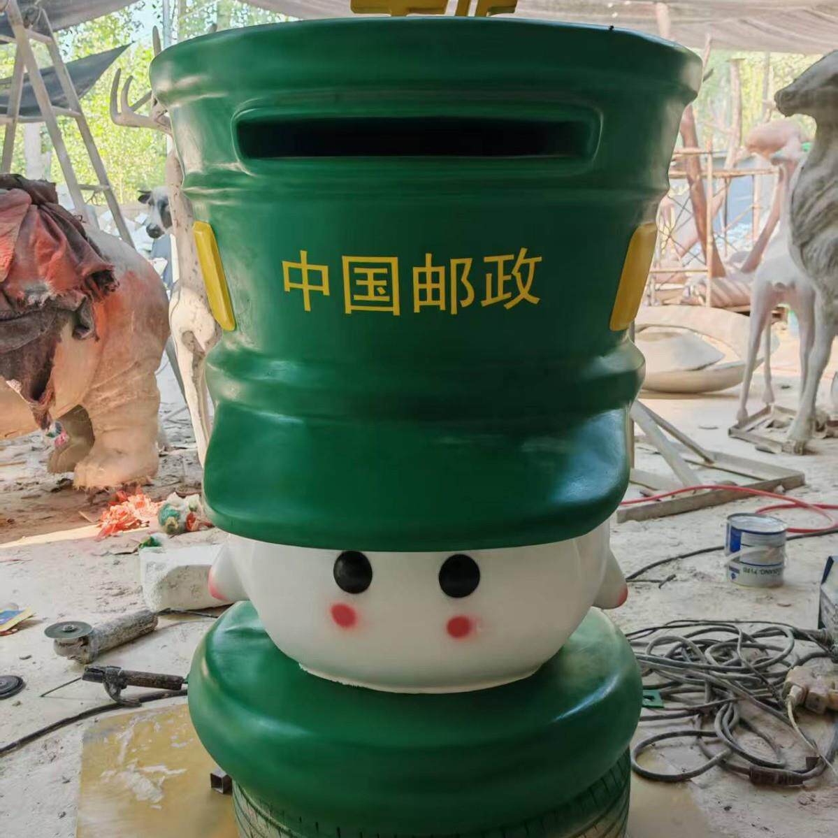 欧式英伦挂墙信报箱信箱邮箱玻璃钢雕塑室外场景创意邮箱摆件