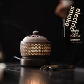 定时 耐烧 温度调节 安全 温度准 夜间灯 紫色粘土数字香薰炉