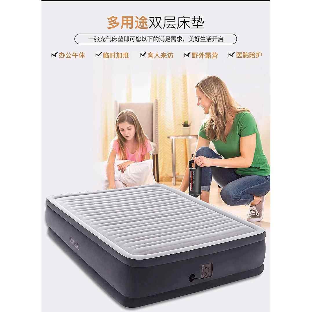 充气床垫家用户外单双人电DEL气垫床动双加厚层便携折冲气叠床