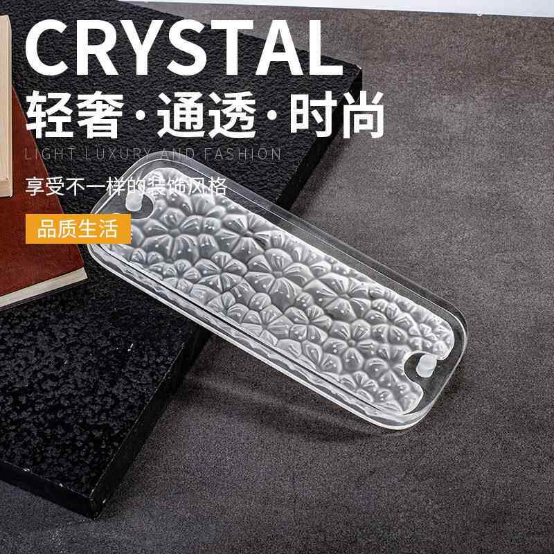 水晶玻璃挂片网红玻璃砖隔断墙玄关屏风隔断水晶砖超白透明实心砖图片