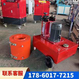 60吨120吨穿心式千斤顶预应力张拉机油泵箱桥梁钢绞线锚索涨拉机