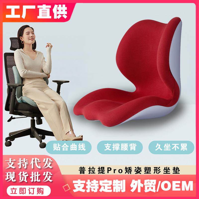 人体工学护腰靠垫一体花瓣坐垫久坐办公室腰靠腰枕座椅椅子靠背垫