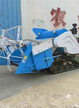 HX-LH100型小小麦联合收割机 接出粒直装袋的小麦收机割 树行间割