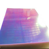 厂家直供1 10mm亚克力炫彩板镭射七彩PS塑料板石头纹炫彩板