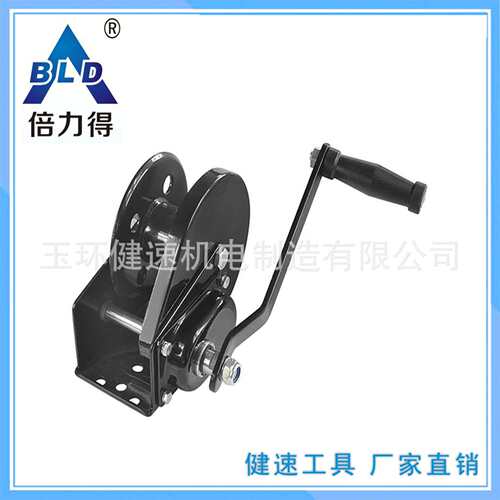 倍力得船用手动手摇刹车绞盘自救绞盘自锁1200磅空架