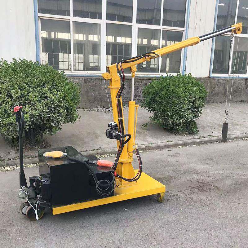 独臂吊全自动电动液压旋转吊车自行走60度旋转移动式电动小吊机