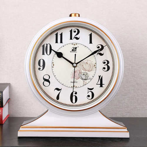 轻奢座钟家用时钟摆件台式客厅摆放钟表欧式台钟大号桌面摆钟坐钟