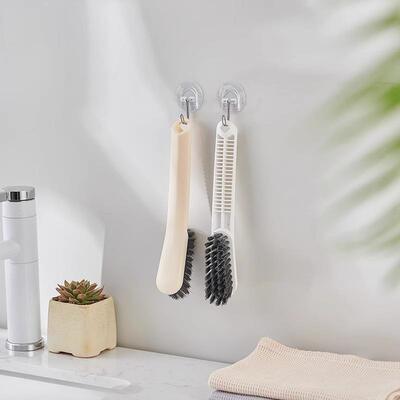 Soft-bristled shoe brush for home use, designed not to damag
