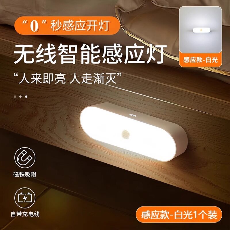 感应灯LED人体感应卧室小夜灯