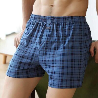Mens cotton underwear loose boxer shorts宽松平角裤男式大码
