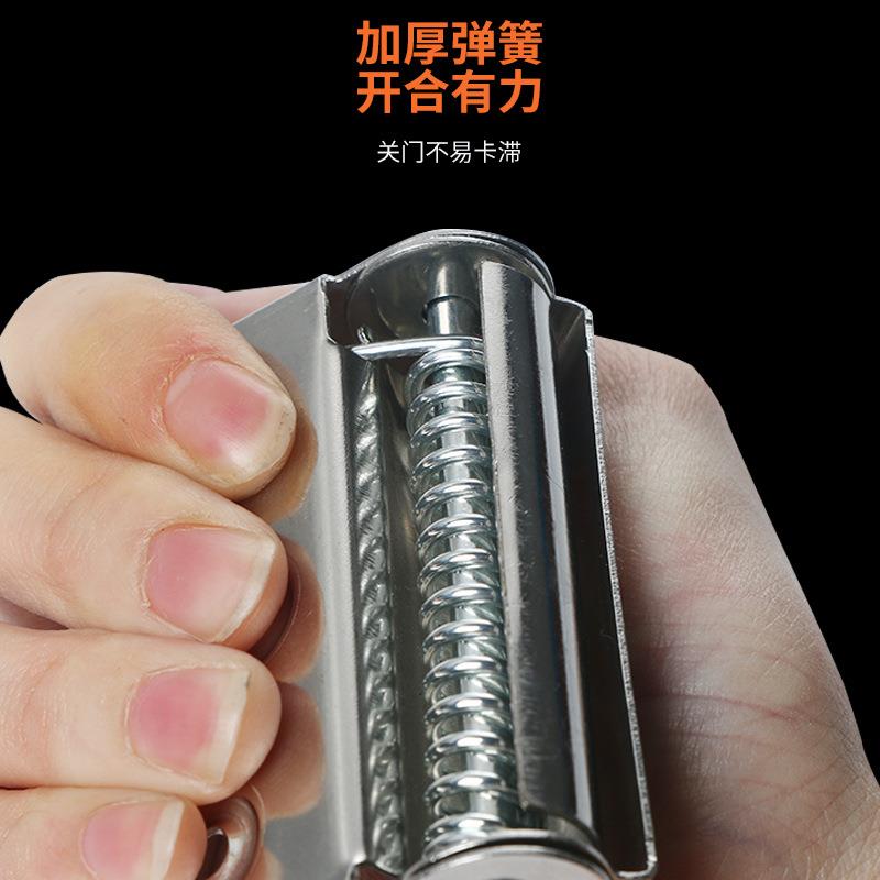 不锈位钢蝶合页纱门动关门闭门器弹佐致(收簧合页平面沙门蝴纱窗