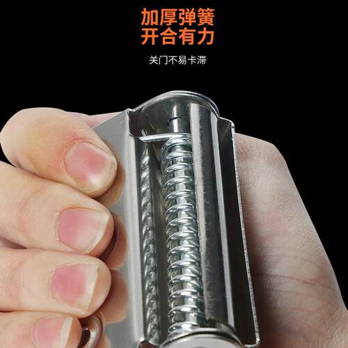 不锈位钢蝶合页纱门动关门闭门器弹佐致（收簧合页平面沙门蝴纱窗