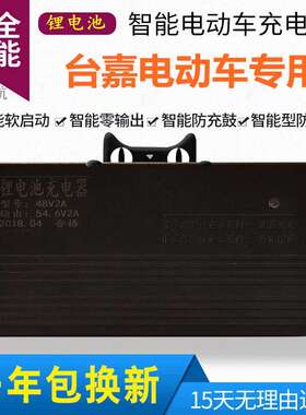 锂电池电瓶充电器24V36V48V2A60V3A72V12V5A台嘉电动车锂离子专用