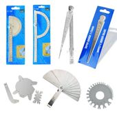 多规格木工量角尺高精度不锈钢锥形塞尺间隙尺0 180°测量工具尺