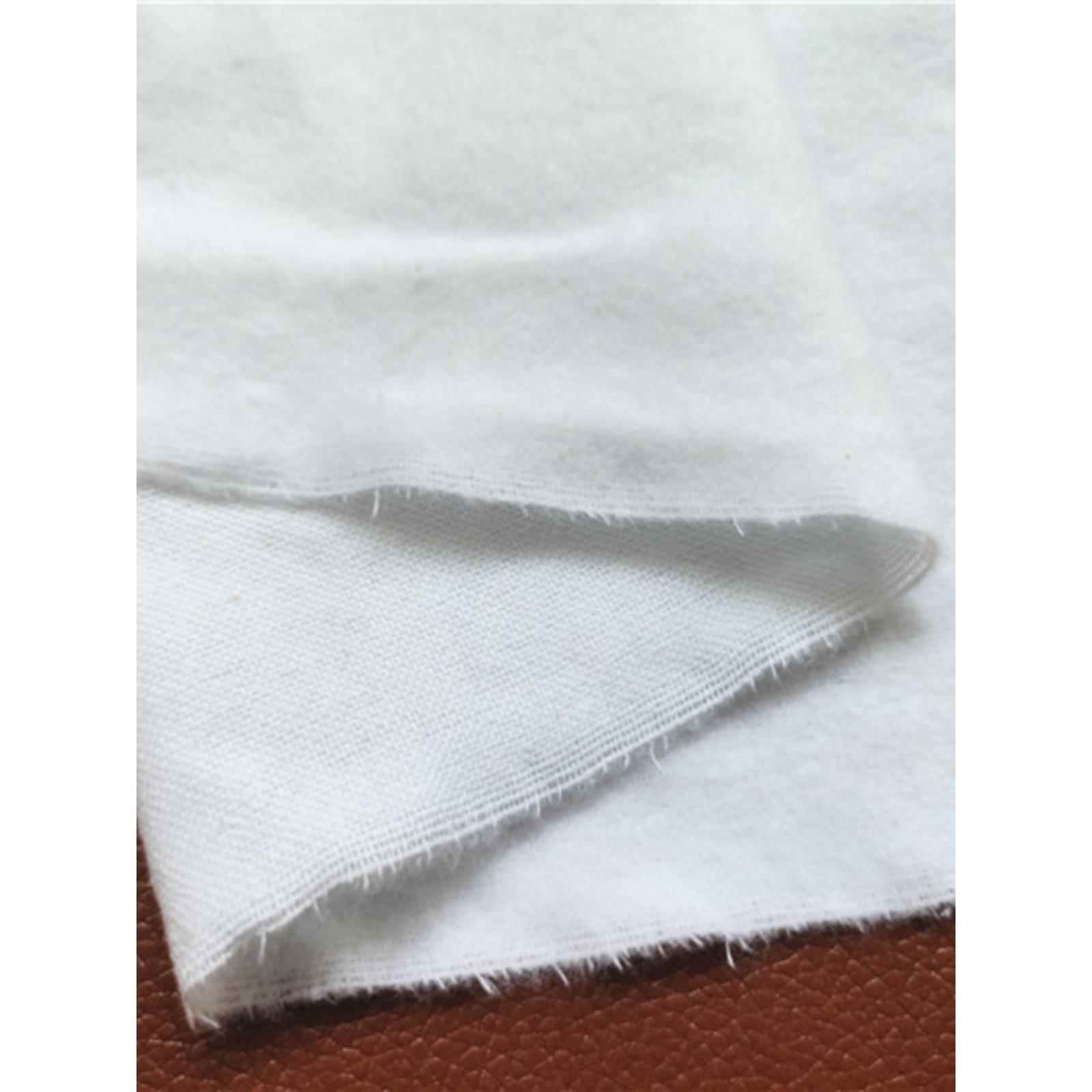 纯棉单面绒布白色抓毛布料手工diy袋子束口袋鞋套防尘袋里布面料