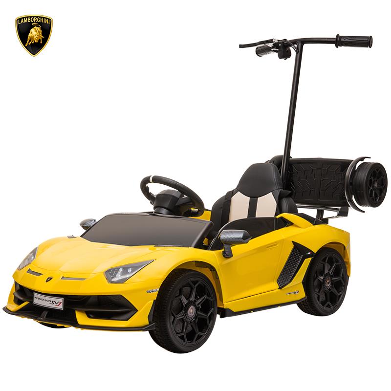 高档博基尼儿童电动汽车兰四轮大人小孩遥控玩车宝可坐具人宝婴儿