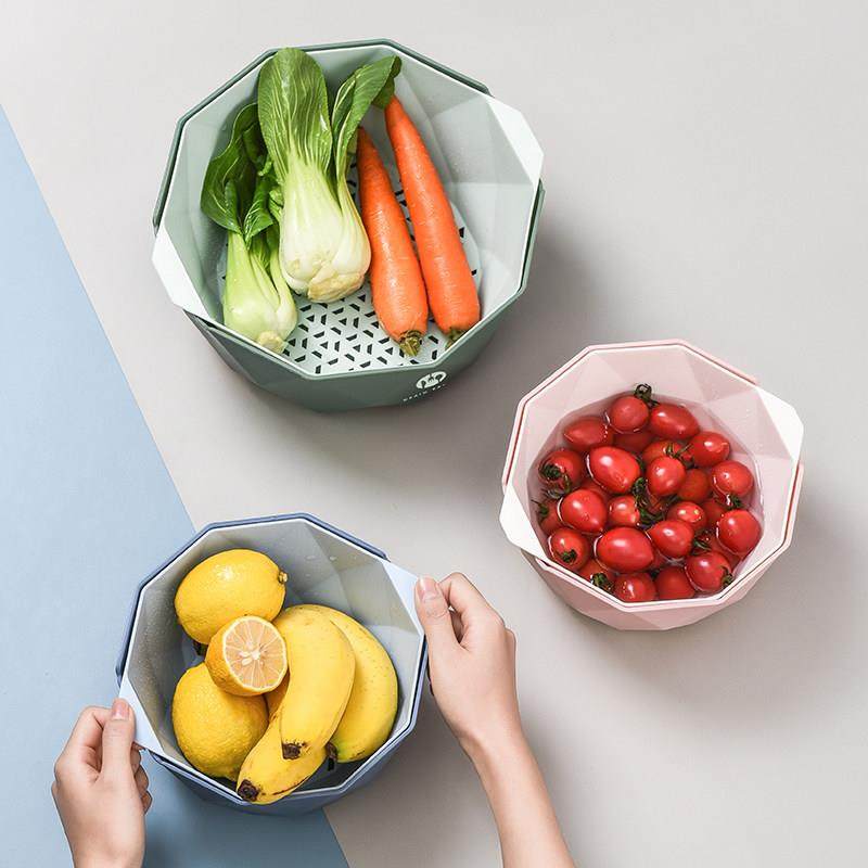 洗菜盆双层沥篮厨房简客约厅茶水几果盘盆子淘创意家J192443用水,餐饮具,果盆/果盘/果篮,淘宝优惠券,粉丝福利购,淘宝优惠卷