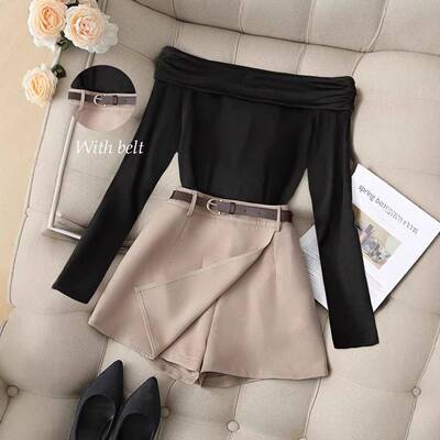 Elegant Women'S Fall Winter Commuter Two-Piece Set Suits