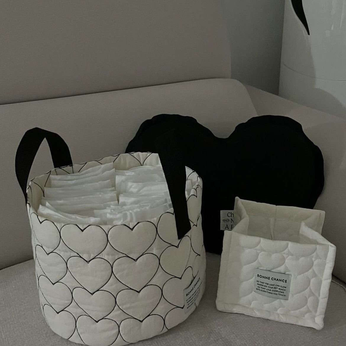 ins风韩国多功能便携收纳家居装饰大容量零食玩偶脏衣尿布收纳筐