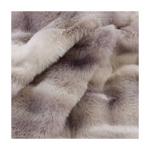 厂家大量现货供应兔毛印花泡泡绒秋冬保暖时装家纺沙发套抱枕面料