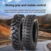 三轮车轮胎农用加厚人字防滑10层越野耐磨内外花纹四吨载重500