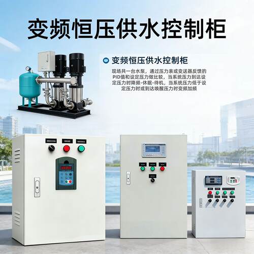 风机水泵恒压供水PLC控制柜恒压供水变频柜自动化成套配电箱电柜