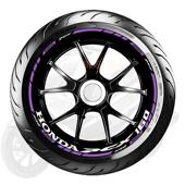 贴纸轮圈装 适用滑板车PCX160 轮毂改装 125反光防水个性 饰贴花 150