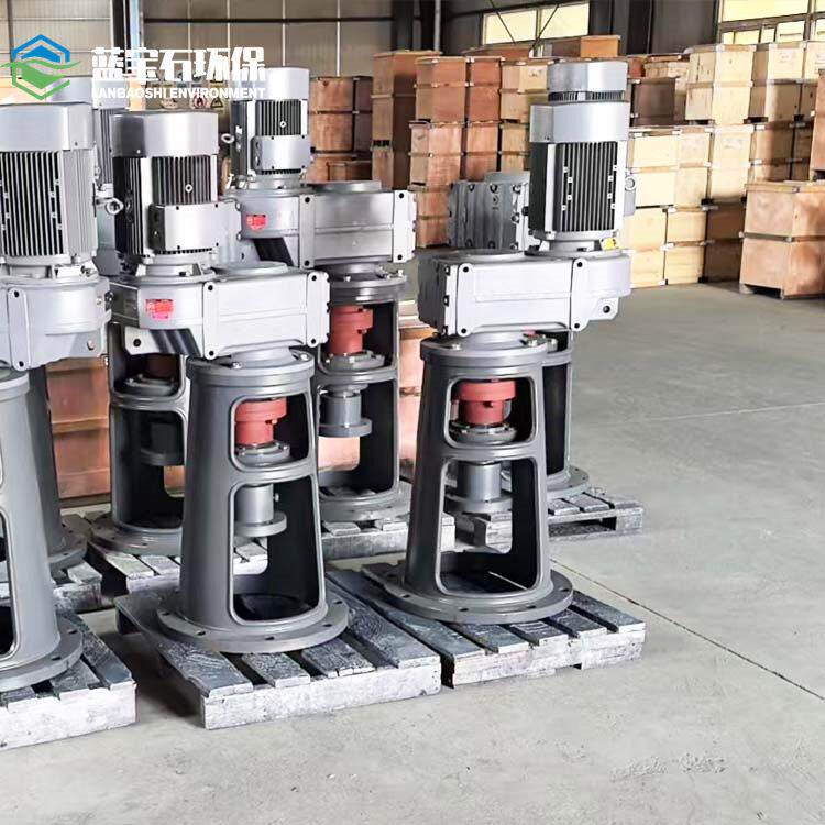 氧化沟缺氧段伞形立式搅拌机PLB-1000FF斜齿轮顶进式双曲面搅拌器