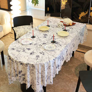 轻奢高级感茶几台布家用氛围感简约长方形餐桌布防水防油免洗桌垫