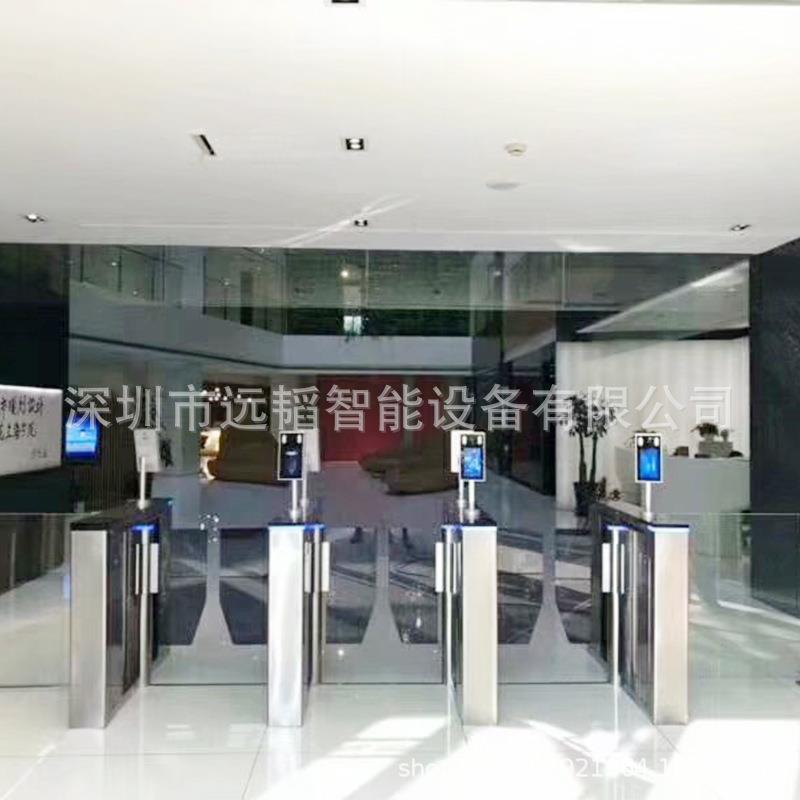 景区人脸识别票务系统指纹刷卡速通门快速检票通道票证合一系统