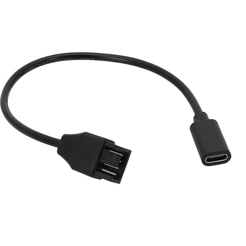 安卓Type-C转风扇转接线 3PIN/4PIN黑色T123 Type-C to Fan延长线