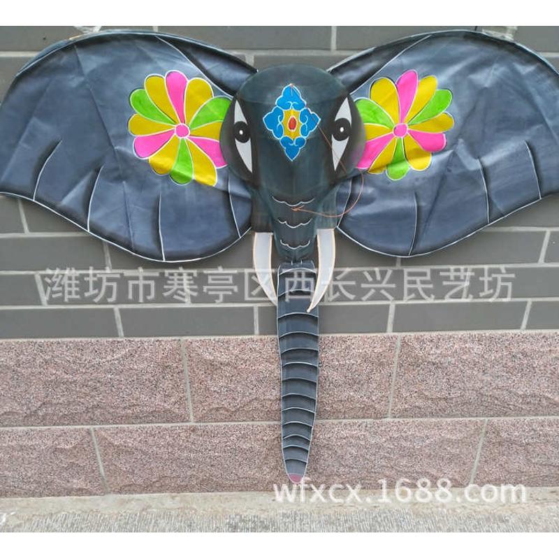 潍坊自由类风筝大象风筝 纯手工绘制美陈风筝 放飞大象风筝