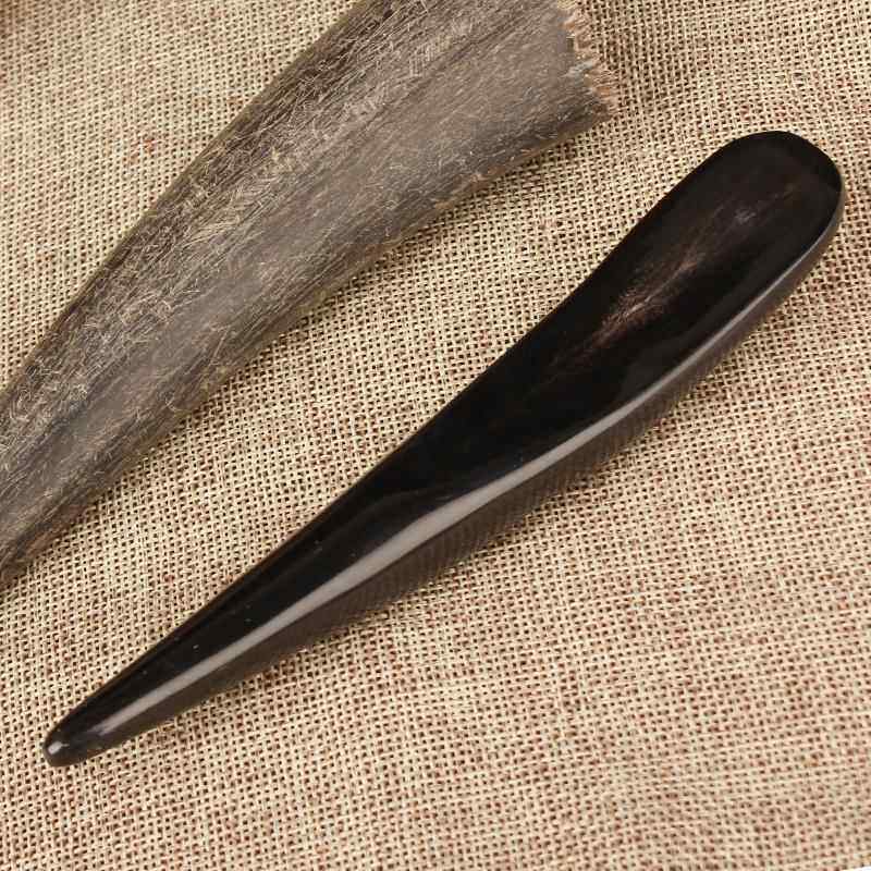 正品牛角拨筋棒美面部用脸部刮痧棒容女通底经络点穴位按摩足器拔