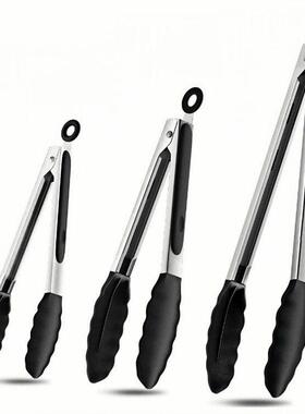 Multipurpose Food Tongs 多功能不锈钢食品夹烤肉牛排夹
