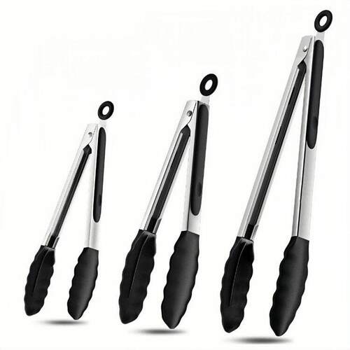 Multipurpose Food Tongs 多功能不锈钢食品夹烤肉牛排夹