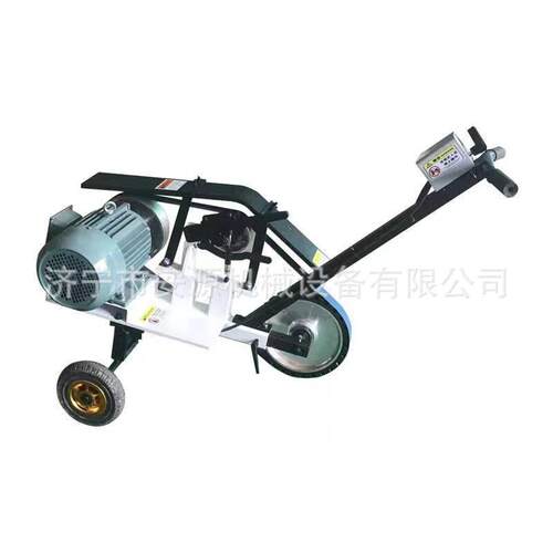 手推式砂带机HS-2100*75 钢板焊缝平磨机 环保手推式除尘砂带机