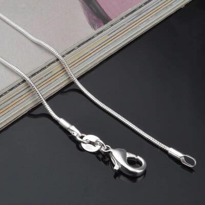 1MM 925 Sterling Silver Chain Fashion Sliver Necklace High Q