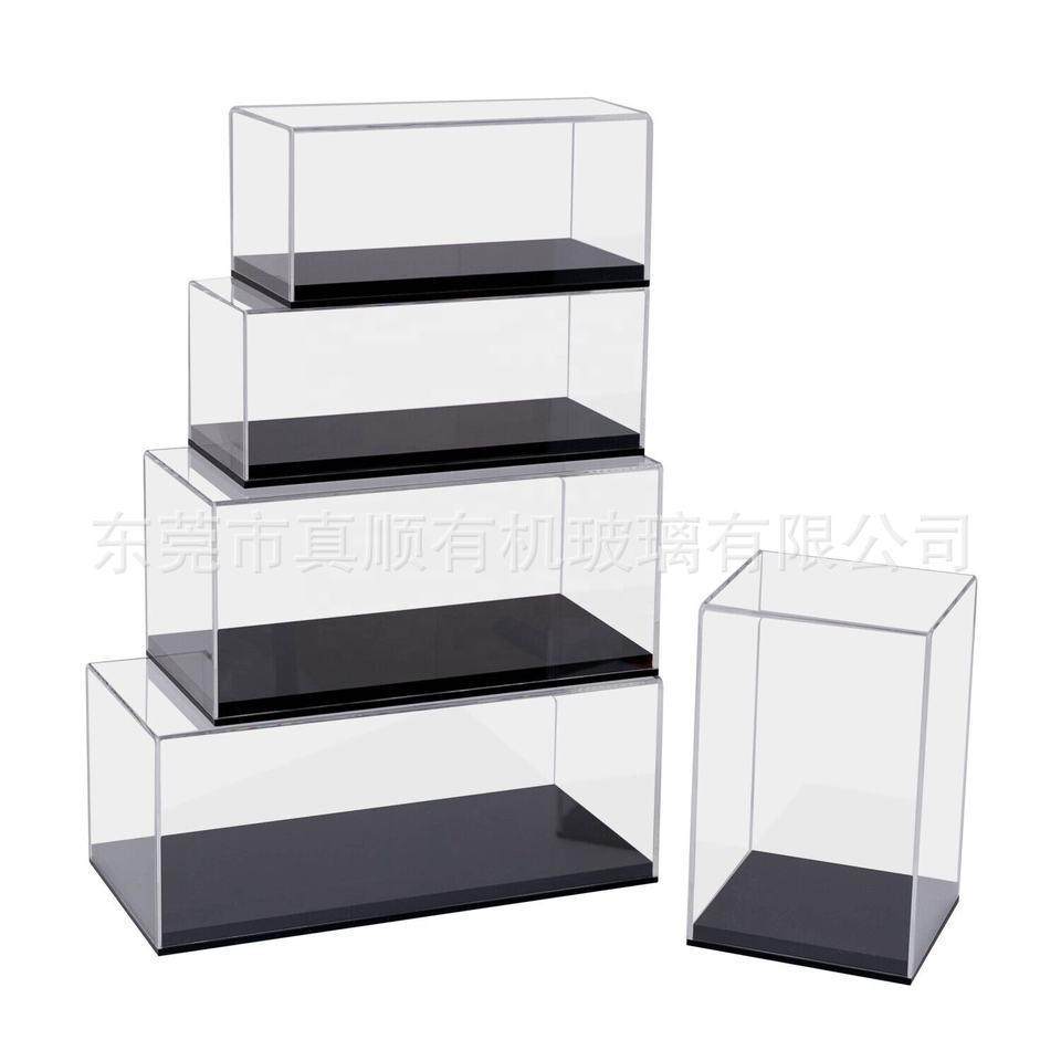 1比18模型汽车一体式亚克力展示盒 汽车模型1:18专用收藏防尘罩子