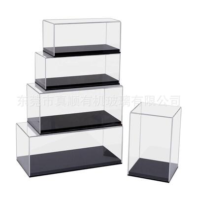 1比18模型汽车一体式亚克力展示盒 汽车模型1:18专用收藏防尘罩子