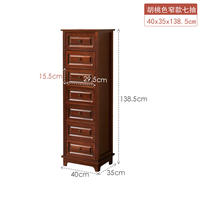 Solid wood multi-layer living room small drawer cabinet, storage cabinet, multi-functional small drawer-style bedroom wooden cabinet, simple and modern thumbnail 6